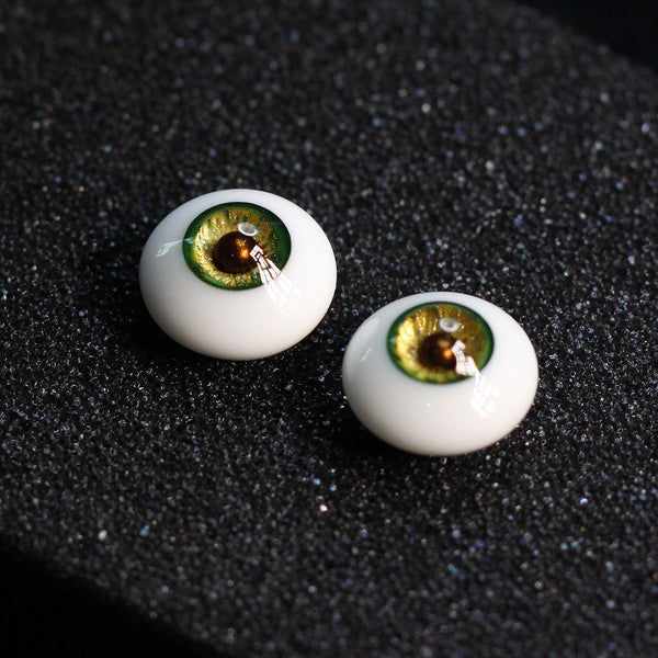 12mm green and gold metallic